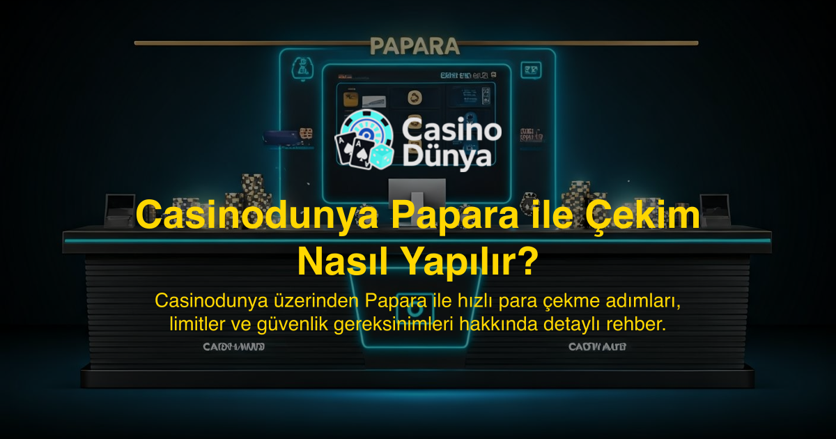 Casinodunya Papara ile Çekim Nasıl Yapılır?